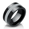 High Qulity Women Jewelry Ring   Black And White Simple Style Comly Crystal Ceramic Rings for Women