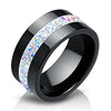High Qulity Women Jewelry Ring   Black And White Simple Style Comly Crystal Ceramic Rings for Women