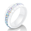 High Qulity Women Jewelry Ring   Black And White Simple Style Comly Crystal Ceramic Rings for Women