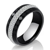 High Qulity Women Jewelry Ring   Black And White Simple Style Comly Crystal Ceramic Rings for Women