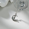 Hip Hop Irregular Star Pendant Chain Necklace for Women Shiny Zircon Crystal Beads Necklace Asymmetric Cool Girl Choker Jewelry