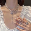Hip Hop Irregular Star Pendant Chain Necklace for Women Shiny Zircon Crystal Beads Necklace Asymmetric Cool Girl Choker Jewelry