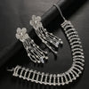 Hollow Rhinestone Choker Earrings Set Flower Tassel Accessories 2024 Elegant Design Lady Indian Bridal Jewelry Sets Girl Gifts