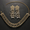 Hollow Rhinestone Choker Earrings Set Flower Tassel Accessories 2024 Elegant Design Lady Indian Bridal Jewelry Sets Girl Gifts