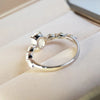 Huitan Dainty Women Engagement Rings AAA Cubic Zircon Silver Color Delicate Proposal Ring for Lover  Wedding Jewelry