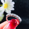 Huitan High-quality Silver Plated Finger-ring for Women   Inlaid CZ Stone Simple Stylish Wedding Bands Female Ring Jewelry