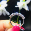 Huitan High-quality Silver Plated Finger-ring for Women   Inlaid CZ Stone Simple Stylish Wedding Bands Female Ring Jewelry