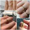 Huitan Korean Style Simple Metal Rings for Women Inlaid Shiny CZ Stone Daily Wearable Accessories Versatile Girls Finger Jewelry
