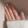 Huitan  Twist Design Fancy Women Finger Rings with Shiny Cubic Zirconia Exquisite Engage Wedding Accessories  Jewelry