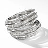 Huitan Silver Color Multiple Row Rings Shiny CZ Metallic OL Style Office Lady Versatile Finger Rings for Women  Jewelry