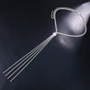 INS Shiny Rhinestone Pearl Long Tassel Necklace Ladies Personality All Match Party Dance Clavicle Chain Necklace Jewelry