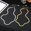 IPARAM  Unisex Snake Chain Stainless Steel Necklace for Women Men Gold Color Silver Color Chains Choker Jewelry Gifts