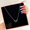 IPARAM Simple Double Heart Buckle Chain Choker Necklace For Women  Hollow Heart Pendant Necklace  Jewelry