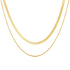 IPARAM Thick Chain Toggle Clasp Necklaces Mixed Linked Circle Necklaces for Women Minimalist Choker Necklace Hot Jewelry