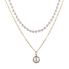 IPARAM Thick Chain Toggle Clasp Necklaces Mixed Linked Circle Necklaces for Women Minimalist Choker Necklace Hot Jewelry