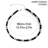 IngeSight.Z Minimalist Black White Color Soft Clay Beads Choker Necklaces for Women Men Statement Collar Necklaces Jewelry Gifts