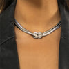 Ingemark Gothic Twisted Chunky Chain Necklace for Women Vintage Big Ball Pendant Choker Clavicle Link Grunge Jewelry Steampunk