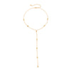 Ingemark Minimalism  Long Tassel Necklace for Women Girls Vintage Chest Thin Chain Ball Pendant Female Neck Jewelry Gift New