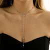 Ingemark Minimalism  Long Tassel Necklace for Women Girls Vintage Chest Thin Chain Ball Pendant Female Neck Jewelry Gift New