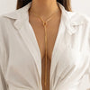 Ingemark Sexy Adjustable Snake Bone Chain Necklace for Women Wedding Bride Simple Smooth Link Pendant Aesthetic Neck Jewelry New