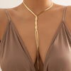 Ingemark Unique Adjustable Twisted Chunky Snake Long Chain Necklace for Women Sexy Vintage Knotted Link Grunge Chest Jewelry New
