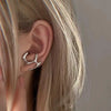 Irregular Metal Earrings European and American Style Personality Stud Earrings Ms Girl Travel Wedding Accessories 2023