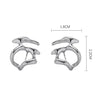 Irregular Metal Earrings European and American Style Personality Stud Earrings Ms Girl Travel Wedding Accessories 2023
