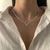 Korean  Flat Snake Chain Herringbone Necklace for Women Jewelry Charm Party Choker Necklace Party Gift Collares Para Muje