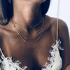 Korean  Flat Snake Chain Herringbone Necklace for Women Jewelry Charm Party Choker Necklace Party Gift Collares Para Muje