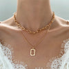 Korean  Flat Snake Chain Herringbone Necklace for Women Jewelry Charm Party Choker Necklace Party Gift Collares Para Muje