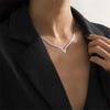 Korean  Flat Snake Chain Herringbone Necklace for Women Jewelry Charm Party Choker Necklace Party Gift Collares Para Muje