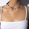 Korean  Flat Snake Chain Herringbone Necklace for Women Jewelry Charm Party Choker Necklace Party Gift Collares Para Muje