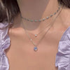 Korean  Flat Snake Chain Herringbone Necklace for Women Jewelry Charm Party Choker Necklace Party Gift Collares Para Muje