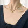 Korean  Flat Snake Chain Herringbone Necklace for Women Jewelry Charm Party Choker Necklace Party Gift Collares Para Muje
