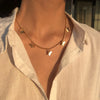 Korean  Flat Snake Chain Herringbone Necklace for Women Jewelry Charm Party Choker Necklace Party Gift Collares Para Muje