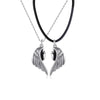 Korean  Magnetic Couple Necklace For Lovers Gothic Punk Heart Pendant Necklace For Men Women Necklaces Party Gift Jewelry