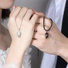 Korean  Magnetic Couple Necklace For Lovers Gothic Punk Heart Pendant Necklace For Men Women Necklaces Party Gift Jewelry