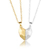 Korean  Magnetic Couple Necklace For Lovers Gothic Punk Heart Pendant Necklace For Men Women Necklaces Party Gift Jewelry