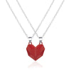 Korean  Magnetic Couple Necklace For Lovers Gothic Punk Heart Pendant Necklace For Men Women Necklaces Party Gift Jewelry