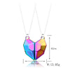 Korean  Magnetic Couple Necklace For Lovers Gothic Punk Heart Pendant Necklace For Men Women Necklaces Party Gift Jewelry