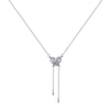 Korean Necklace for Women Heart Tassel Zircon Necklace Pendant Temperament Clavicle Chain Birthday Party Jewelry Gift
