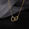 Korean Necklace for Women Heart Tassel Zircon Necklace Pendant Temperament Clavicle Chain Birthday Party Jewelry Gift