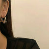 Korean Thorn Knot Hoop Earring Smooth Exquisite Circle Ear Buckle Earrings for Women Girl Party Jewelry Accessories Gift