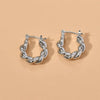 Korean Thorn Knot Hoop Earring Smooth Exquisite Circle Ear Buckle Earrings for Women Girl Party Jewelry Accessories Gift