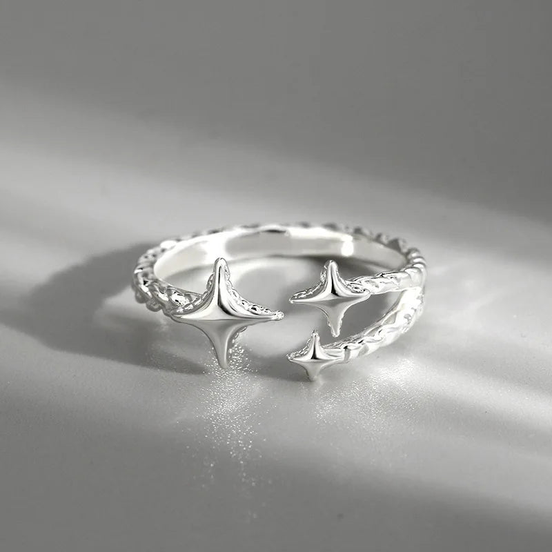 Kpop Gothic Irregular Stone Rings Y2K Aesthetic Red Stone Ring for Women Egirl Vintage Punk Geometry Rings Jewelry Accessories