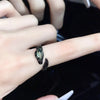 Kpop Gothic Irregular Stone Rings Y2K Aesthetic Red Stone Ring for Women Egirl Vintage Punk Geometry Rings Jewelry Accessories