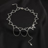 Kpop Vintage Butterfly Choker Heart Angel Pendant Clavicle Chain Necklace for Women Egirl Goth Cool Emo Punk Grunge Jewelry