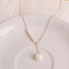 LATS Beads Women's Neck Chain Kpop Pearl Choker Necklace Gold Color Goth Chocker Jewelry Pendant Necklaces  Collar for Girl