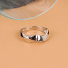 LIVVY Silver Color Simple Irregular Geometric Smooth Adjustable Rings for Women   Handmade Party Jewelry Gifts