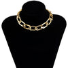 Lacteo Neo Gothic Geometric Rhombus O Shape Choker Necklace For Women  Trendy Neck Clavicle Chain Jewelry Necklace